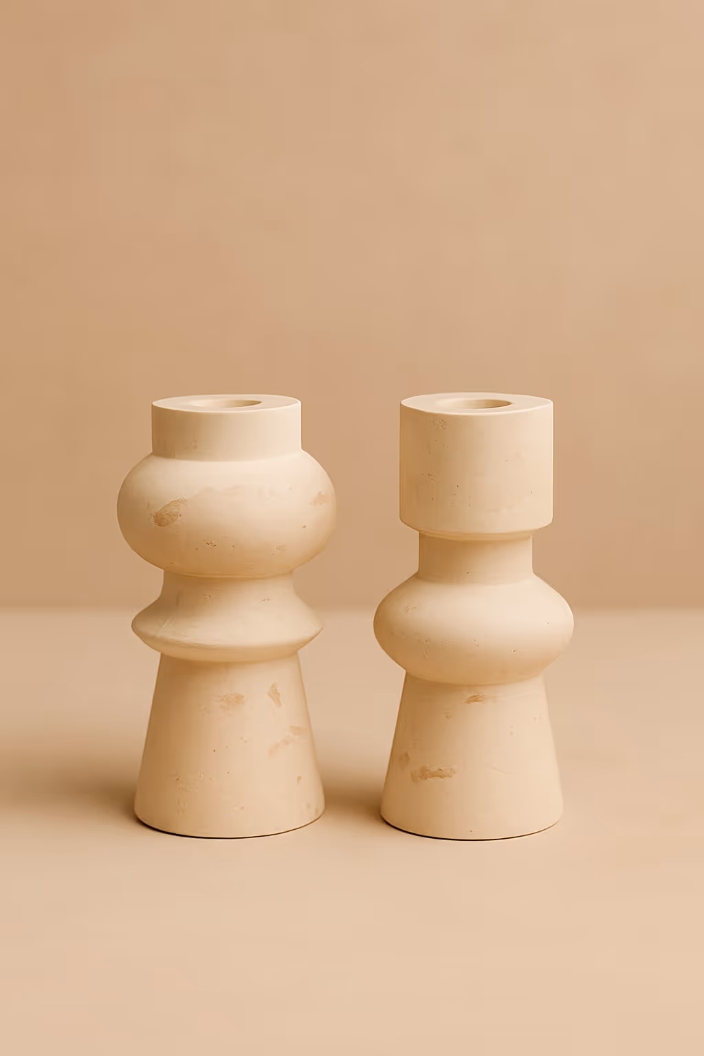 set de portavelas de mármol